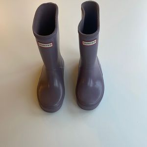 Purple Kids Hunter Rain Boots